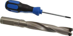 Guhring - 0.787 to 0.807" Diam, 106.3mm Max Depth, 19.05mm Shank Diam, 189mm OAL, Replaceable Tip Drill - HT 800 WP Insert, Series 4108 - Apex Tool & Supply