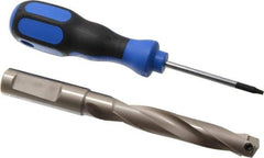 Guhring - 14.99mm Diam, 77.8mm Max Depth, 16mm Shank Diam, 150mm OAL, Replaceable Tip Drill - HT 800 WP Insert, Series 4108 - Apex Tool & Supply