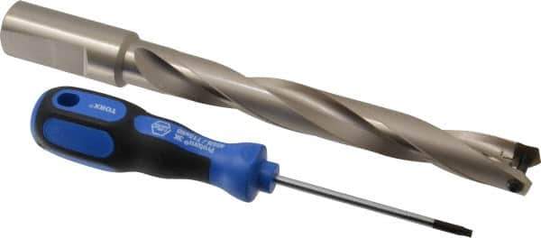 Guhring - 20.5 to 20.99mm Diam, 151mm Max Depth, 1" Shank Diam, 183mm Flute, 243mm OAL, Replaceable Tip Drill - HT 800 WP Insert, Series 4109 - Apex Tool & Supply