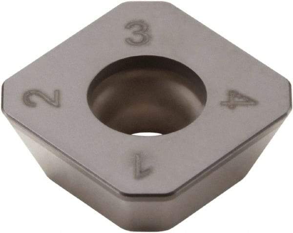 Seco - SEEX1204 LF Grade CBN200 CBN Milling Insert - Uncoated, 0.187" Thick, 1/2" Inscribed Circle - Apex Tool & Supply