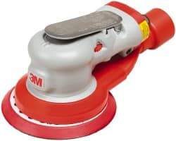 3M - 12,000 OPM, 17 CFM Air Consumption, 90 psi Air Pressure, Palm Air Orbital Sander - Round Pad, - Apex Tool & Supply
