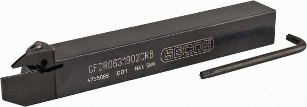 Seco - CFOR, Right Hand Cut, 5/8" Shank Height x 5/8" Shank Width, Indexable Turning Toolholder - 5" OAL, LC.. 1902.. Insert Compatibility, Series Multi-Directional Turning (MDT) - Apex Tool & Supply