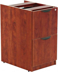 ALERA - 15-5/8" Wide x 28-1/2" High x 28-1/2" Deep, 2 Drawer Full Pedestal - Woodgrain Laminate, Medium Cherry - Apex Tool & Supply