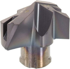 Iscar - Series ICP, 16.61mm Diam Grade IC908 140° Replaceable Drill Tip - Carbide, TiAlN Finish, 16 Seat Size - Apex Tool & Supply
