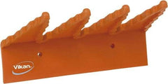 Vikan - 22 Lb, 6-1/2" Wide, 2-1/2" High, Polypropylene, Wall Bracket - 9-1/2" Long, 3 Holders - Apex Tool & Supply