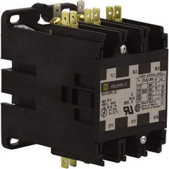 Square D - 3 Pole, 60 Amp Inductive Load, Definite Purpose Contactor - 75 Amp Resistive Rating - Apex Tool & Supply