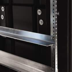 SKB Corporation - Tool Box Steel Rack Accessories - 2" Wide x 1-1/4" Deep x 19-1/2" High, Black, For 20" Shock Racks - Apex Tool & Supply