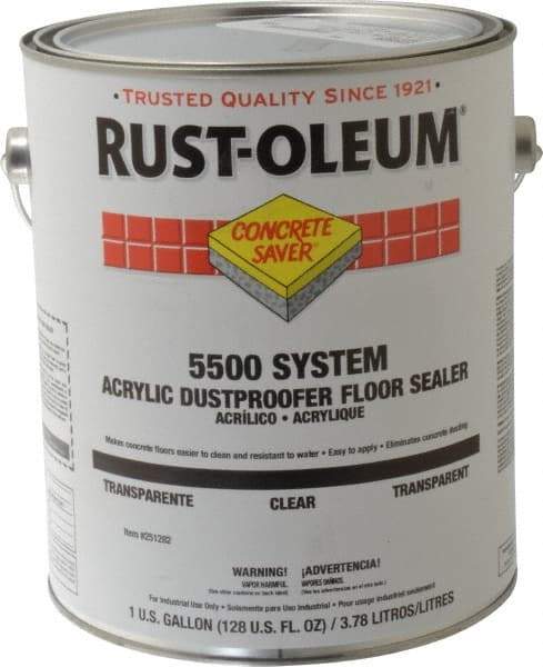 Rust-Oleum - 1 Gal Can Semi Gloss Clear Sealer - <100 g/L VOC Content - Apex Tool & Supply