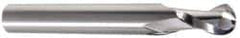 Onsrud - 5/16" Cutting Diam x 1-1/8" Length of Cut, 2 Flute, Upcut Spiral Router Bit - Uncoated, Right Hand Cut, Solid Carbide, 3" OAL x 5/16" Shank Diam, Ball End Taper, 30° Helix Angle - Apex Tool & Supply