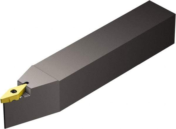 Sandvik Coromant - TR-V13VBN, Neutral Cut, 17.5° Lead Angle, 25mm Shank Height x 25mm Shank Width, Neutral Rake Indexable Turning Toolholder - 150mm OAL, TR-VB1308 Insert Compatibility, Series CoroTurn TR - Apex Tool & Supply