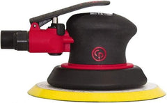Chicago Pneumatic - 12,000 OPM, 8 CFM Air Consumption, Palm Air Orbital Sander - Round Pad, 1/4" Inlet - Apex Tool & Supply