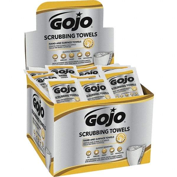 GOJO - Pre-Moistened Hand Cleaning Wipes - Packet, 8" x 8" Sheet Size, Red - Apex Tool & Supply