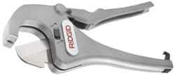 Ridgid - 1/2" to 1-5/8" Pipe Capacity, Ratcheting Tube & Pipe Cutter - Cuts Plastic, Rubber, PVC, CPVC - Apex Tool & Supply