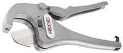 Ridgid - 1/2" to 1-5/8" Pipe Capacity, Ratcheting Tube & Pipe Cutter - Cuts Plastic, Rubber, PVC, CPVC - Apex Tool & Supply