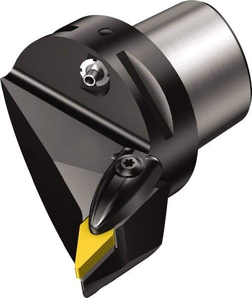 Sandvik Coromant - Left Hand Cut, Size C6, VNMG 332 Insert Compatiblity, Modular Turning & Profiling Cutting Unit Head - 45mm Ctr to Cutting Edge, 65mm Head Length, Through Coolant, Series T-Max P - Apex Tool & Supply