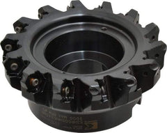 Kennametal - 5" Cut Diam, 1" Arbor Hole, 4.51mm Max Depth of Cut, 45° Indexable Chamfer & Angle Face Mill - 14 Inserts, HNGJ 535-GD Insert, Right Hand Cut, 14 Flutes, Through Coolant, Series KSHR - Apex Tool & Supply