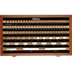 Precision Inch and Metric Rectangular Gage Block Set - Model 516-902-26-81 Pieces - Grade 2(A+) - Steel - Apex Tool & Supply