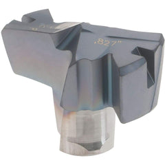 Iscar - Series FCP, 0.827" Diam Grade IC908 Replaceable Drill Tip - Carbide, TiAlN Finish, 21 Seat Size, Through Coolant - Apex Tool & Supply