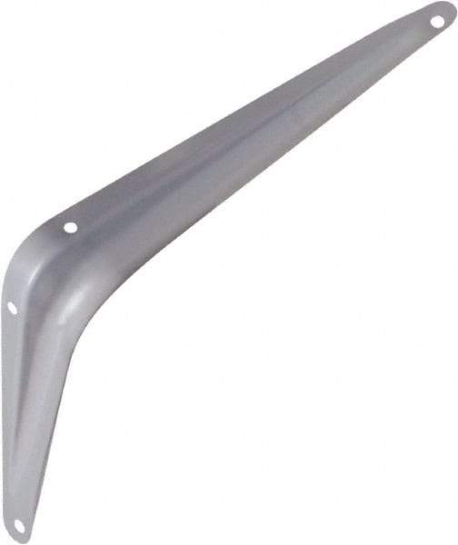 National Mfg. - 100 Lb Capacity, Gray Shelf Brackets - 6" Long x 8" High x 1.667" Wide - Apex Tool & Supply