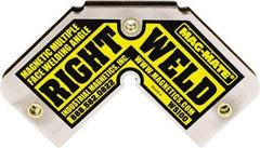 Mag-Mate - 4-3/4" Wide x 9/16" Deep x 2-3/4" High Ceramic Magnetic Welding & Fabrication Square - 40 Lb Average Pull Force - Apex Tool & Supply