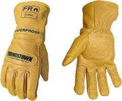 Youngstown - Size S, Leather or Synthetic Leather, Arc Flash, Flame Resistant & Waterproof Gloves - Waterproof & Kevlar Lined, 50.5 cal/Sq cm Max Arc Protection, HRC 4, ANSI Cut Level 2, NFPA70E & ASTM F2302 - Apex Tool & Supply