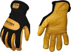 Youngstown - Size 2XL, Leather or Synthetic Leather, Arc Flash & Flame Resistant Gloves - Kevlar Lined, 12 cal/Sq cm Max Arc Protection, HRC 2, ANSI Cut Level 3, NFPA70E & ASTM F2302 - Apex Tool & Supply