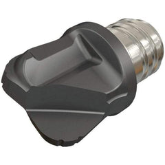 Iscar - MM HT-NCSR Grade IC908 Carbide Ball Nose Milling Tip Insert - TiAlN Finish, 2 Flutes, 12mm Cutting Diam, 5.5mm Depth of Cut, 11.1mm Extension, 0.118" Cnr Rad - Apex Tool & Supply