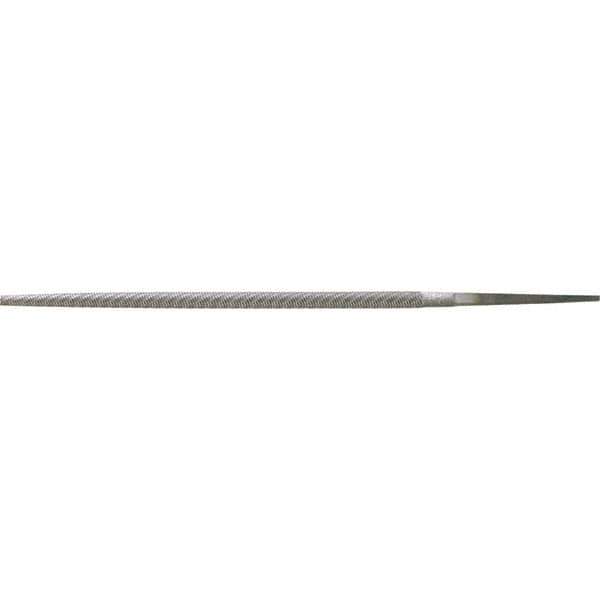 Stanley - 6" Long, Bastard Cut, Round American-Pattern File - Single Cut, 0.31" Overall Thickness - Apex Tool & Supply