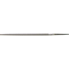 Stanley - 6" Long, Bastard Cut, Round American-Pattern File - Single Cut, 0.31" Overall Thickness - Apex Tool & Supply