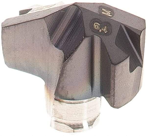 Iscar - Series ICM, 0.252" Diam Grade IC908 140° Replaceable Drill Tip - Carbide, TiAlN Finish, 6 Seat Size, Through Coolant - Apex Tool & Supply