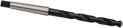 Guhring - 22.1mm, 2MT 118° Point High Speed Steel Taper Shank Drill Bit - Bright/Oxide Finish, 150mm Flute Length, 248mm OAL, Spiral Flute, Series 245 - Apex Tool & Supply