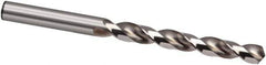 Guhring - #40 130° High Speed Steel Jobber Drill - Bright Finish, Right Hand Cut, Spiral Flute, 57mm OAL, Cone Relief Point - Apex Tool & Supply
