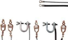 Justrite - Drum Bondwires End Style: Alligator Clip Both Ends Length (Feet): 3.00 - Apex Tool & Supply