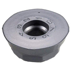 Iscar - OFMW0706 FF Grade IC910 Carbide Milling Insert - AlTiN Finish, 0.315" Thick, 0.803" Inscribed Circle - Apex Tool & Supply