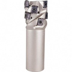 Iscar - 40mm Cut Diam, 36mm Max Depth of Cut, 32mm Shank Diam, 115mm OAL, Indexable Square Shoulder End Mill - T490 LN.T 1306 Inserts, Weldon Shank, 90° Lead Angle, Through Coolant, Series Helitang - Apex Tool & Supply