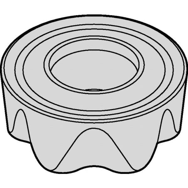 Kennametal - RCGT2006M0 GF Grade KCSM30 Carbide Milling Insert - TiAlN Finish, 1/4" Thick, 20mm Inscribed Circle - Apex Tool & Supply