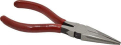 Proto - 5-9/16" OAL, 1-11/16" Jaw Length x 1/2" Jaw Width, Long Nose Needle Nose Pliers - Serrated Jaw, Plastisol Handles - Apex Tool & Supply