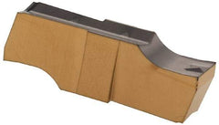 Iscar - 270010GIPI Grade IC808, 2.7mm Cutting Width Carbide Grooving Insert - Neutral, 0.1mm Corner Radius, TiAlN Finish - Apex Tool & Supply