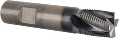 Kennametal - 3/4" Diam, Fine Pitch, 3/4" LOC, 4 Flute Solid Carbide Corner Chamfer Roughing End Mill - AlTiN Finish, 3-1/2" OAL, 3/4" Shank Diam, Single End, Centercutting, 25° Helix - Apex Tool & Supply
