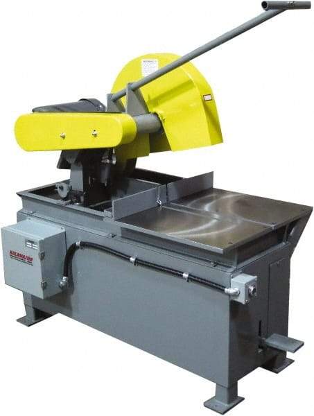 Kalamazoo - 20" Blade Diam, 1" Arbor Hole, Straight Chop & Cutoff Saw - 2,500 RPM, 15 hp, 220/440 Volts, 3 Phase - Apex Tool & Supply