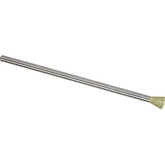 Made in USA - 1/4" Cut Diam, 1/4" Shank Diam, Inverted Cone Head Double Cut Burr - Carbide, 5/16" LOC, 6-3/4" OAL - Apex Tool & Supply