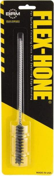 Brush Research Mfg. - 1/2" to 0.551" Bore Diam, 120 Grit, Boron Carbide Flexible Hone - Medium, 8" OAL - Apex Tool & Supply