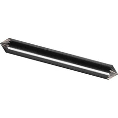 Made in USA - 1/4" Cut Diam, 1/4" Shank Diam, Cone Head Aluma Cut Burr - Carbide, 1/8" LOC, 2" OAL - Apex Tool & Supply