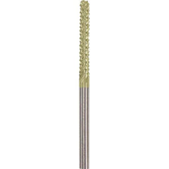 Made in USA - 1/8" Cut Diam, 1/8" Shank Diam, Cylinder Head Burr - Carbide, 1" LOC, 2" OAL - Apex Tool & Supply