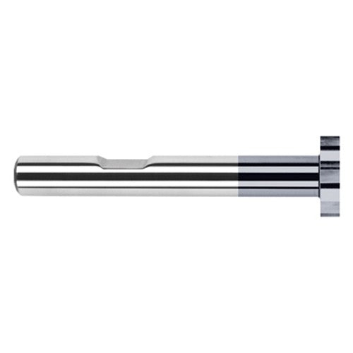 0.7500″ (3/4″) Cutter Diameter × 0.1870″ (3/16″) Width Carbide Square Large Diameter Deep Keyseat Cutter, 10 Flutes, AlTiN Coated - Exact Industrial Supply