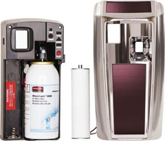 Rubbermaid - 6,000 Cu Ft Coverage, Chrome Metered Aerosol Dispenser - Lumecel Rechargeable Energy System Battery Required - Apex Tool & Supply