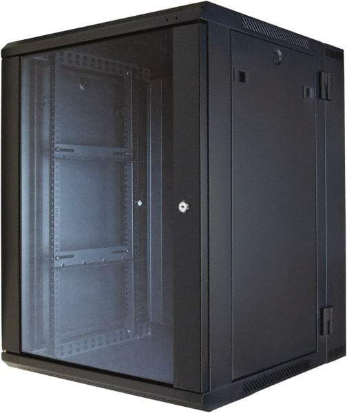 Video Mount - Security Camera Hinged Wall Equipment Rack Enclosure - Black - Apex Tool & Supply