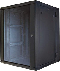 Video Mount - Security Camera Hinged Wall Equipment Rack Enclosure - Black - Apex Tool & Supply