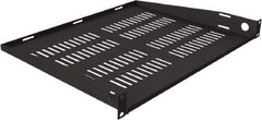 Video Mount - Security Camera Vented Equipment Rack Shelf - Black - Apex Tool & Supply