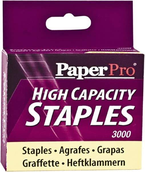 PaperPro - 3/8" Leg Length, Steel High Capacity Staples - 65 Sheet Capacity, For Use with PaperPros 1200 & 1210 - Apex Tool & Supply